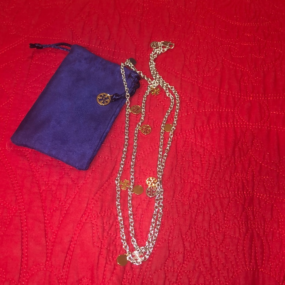 Tory Burch long strand necklace